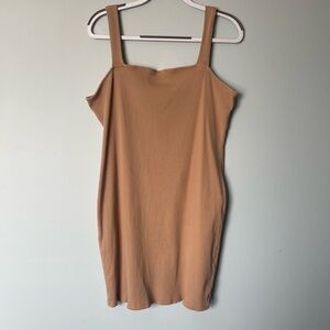 Tan Sleeveless Dress